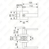 Heavy Duty Tubular Lever Door Lock Series, Square Entry Door Handle Lock （A2009）