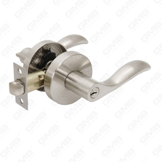 Heavy Duty Tubular Lever Door Lock Series, Zinc alloy Round Rosette Entry Door Handle Lock（B2005）