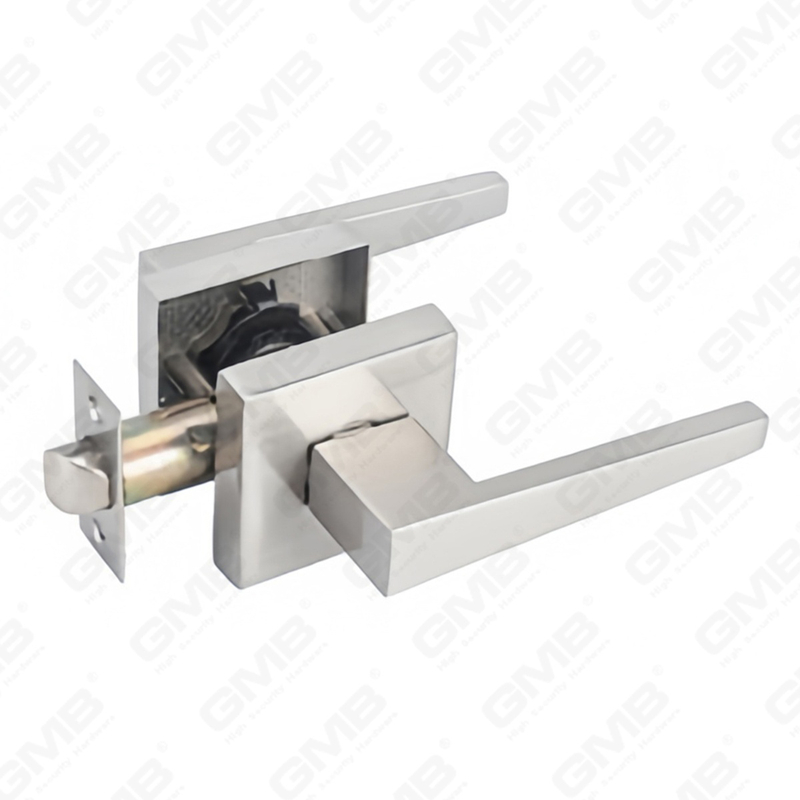 Heavy Duty Tubular Lever Door Lock Series, Zinc alloy Square Rosette Entry Door Handle Lock（A2020）