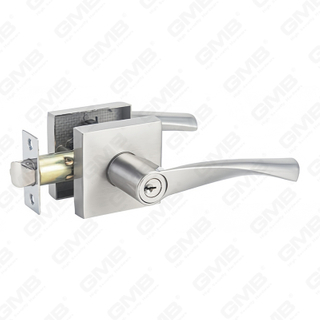 Heavy Duty Tubular Lever Door Lock Series, Zinc alloy Square Rosette Entry Door Handle Lock（A2023）