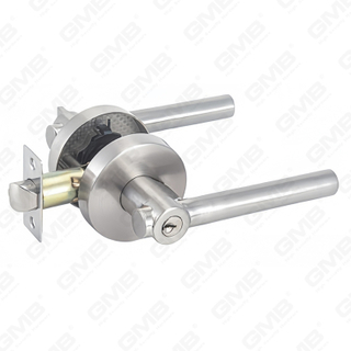 Heavy Duty Tubular Lever Door Lock Series, Zinc alloy Round Rosette Entry Door Handle Lock（B2025）