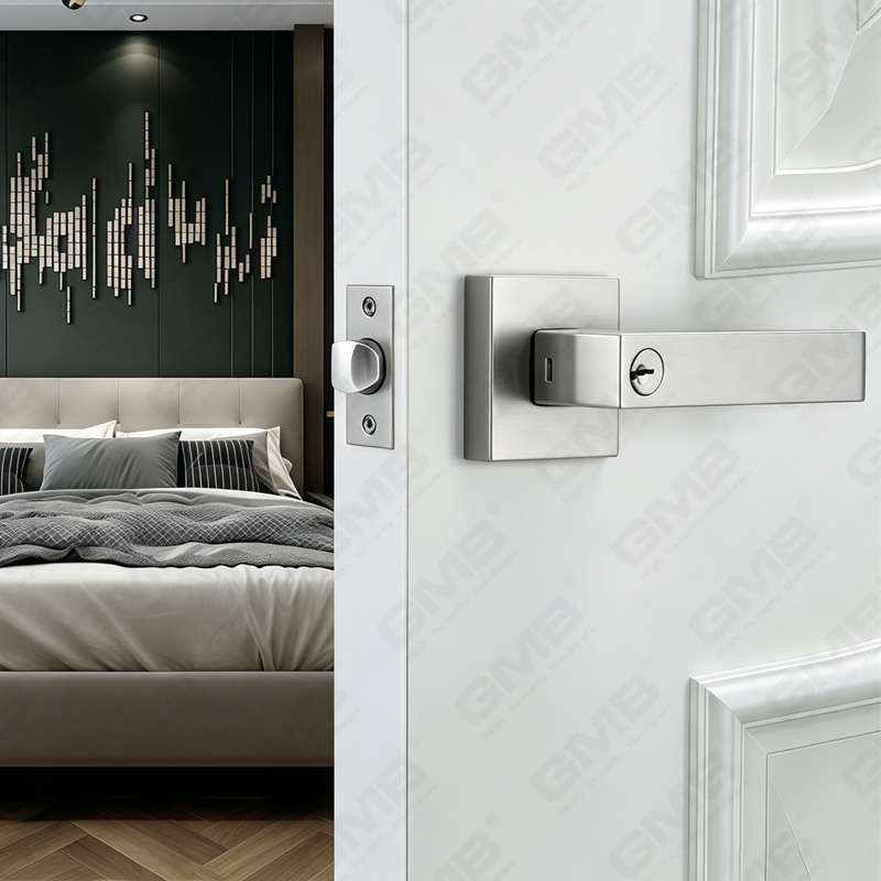 Heavy Duty Tubular Lever Door Lock Series, Square Entry Door Handle Lock （A2009）