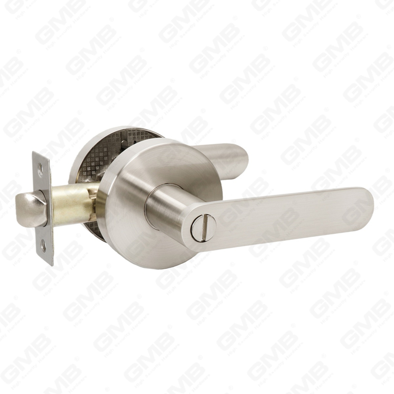Heavy Duty Tubular Lever Door Lock Series, Round Rosette Entry Door Handle Lock（B2002）