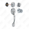 New Design Grip Entry Door Handle Set Entry Door Levers Lock Sets （70710）