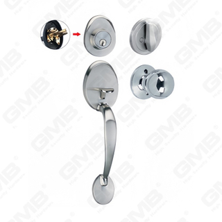 New Design Grip Entry Door Handle Set Entry Door Levers Lock Sets （70710）