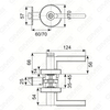 Heavy Duty Tubular Lever Door Lock Series, Zinc alloy Round Rosette Entry Door Handle Lock（B2022）