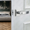Heavy Duty Tubular Lever Door Lock Series, Zinc alloy Square Rosette Entry Door Handle Lock（C2013）