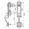 New Design Grip Entry Door Handle Set Entry Door Levers Lock Sets （70726）