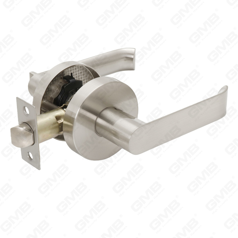 Heavy Duty Tubular Lever Door Lock Series, Round Rosette Entry Door Handle Lock（B2003）