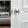 Heavy Duty Tubular Lever Door Lock Series, Zinc alloy Round Rosette Entry Door Handle Lock（B2020）