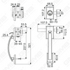 New Design Grip Entry Door Handle Set Entry Door Levers Lock Sets （70728）