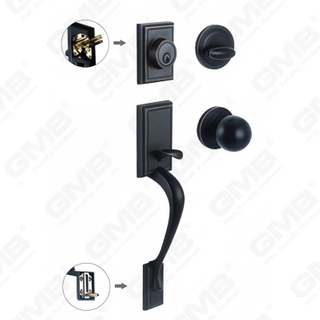 New Design Grip Entry Door Handle Set Entry Door Levers Lock Sets （70731）