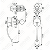 New Design Grip Entry Door Handle Set Entry Door Levers Lock Sets （70710）