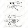 ANSI UL Standard Zinc Alloy Aluminum Interior Door Lockset Duty Tubular Commercial Security Handle Lever Lock (8003)