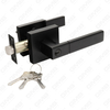 Heavy Duty Tubular Lever Door Lock Series, Zinc alloy Square Rosette Entry Door Handle Lock（A2012）