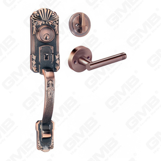 New Design Grip Entry Door Handle Set Entry Door Levers Lock Sets （70716）