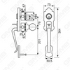 New Design Grip Entry Door Handle Set Entry Door Levers Lock Sets （70725）