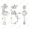 New Design Grip Entry Door Handle Set Entry Door Levers Lock Sets （70722-A2001ET）