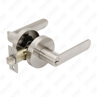 Heavy Duty Tubular Lever Door Lock Series, Round Rosette Entry Door Handle Lock（B2002）