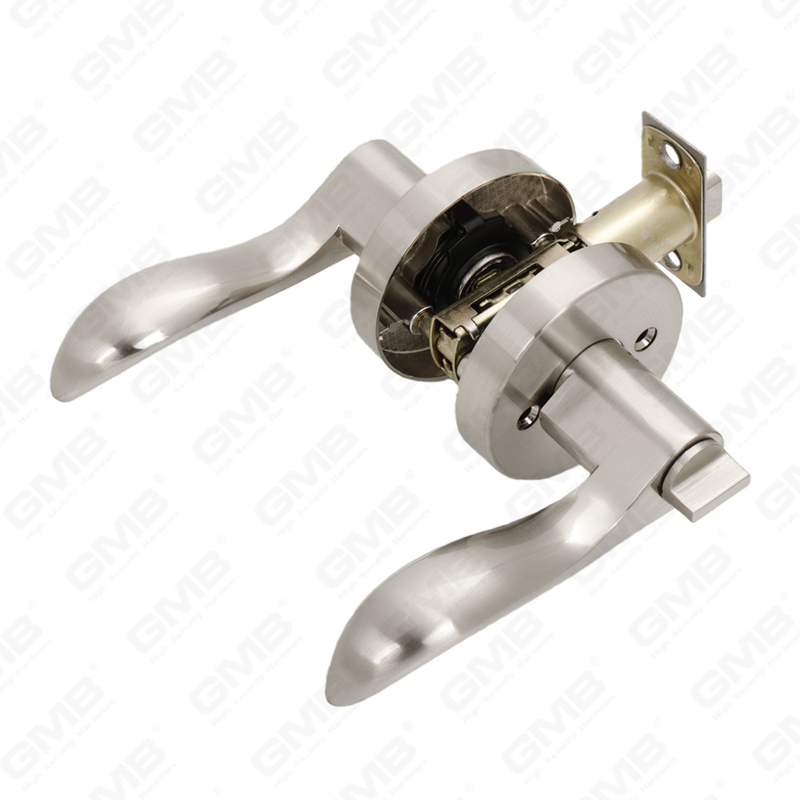 Heavy Duty Tubular Lever Door Lock Series, Zinc alloy Round Rosette Entry Door Handle Lock（B2005）