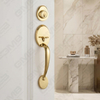 New Design Grip Entry Door Handle Set Entry Door Levers Lock Sets （70710）