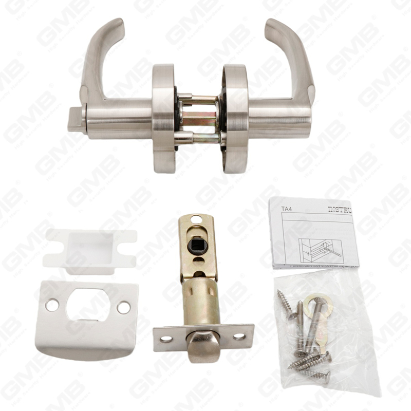 Heavy Duty Tubular Lever Door Lock Series, Zinc alloy Round Rosette Entry Door Handle Lock（B2006）