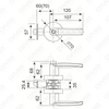 Heavy Duty Tubular Lever Door Lock Series, Zinc alloy Round Rosette Entry Door Handle Lock（B2010）