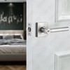 Heavy Duty Tubular Lever Door Lock Series, Zinc alloy Square Rosette Entry Door Handle Lock（A2025）
