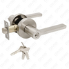 Heavy Duty Tubular Lever Door Lock Series, Aluminum Round Rosette Entry Door Handle Lock（R2270）
