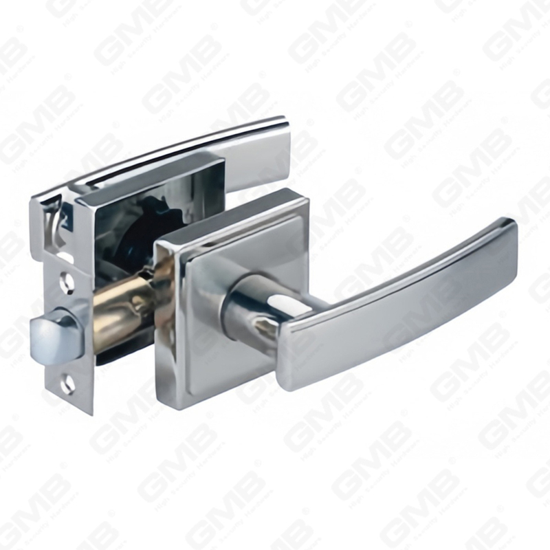 Heavy Duty Tubular Lever Door Lock Series, Zinc alloy Square Rosette Entry Door Handle Lock（C2013）