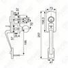 New Design Grip Entry Door Handle Set Entry Door Levers Lock Sets （70716）