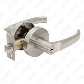 Heavy Duty Tubular Lever Door Lock Series, Zinc alloy Round Rosette Entry Door Handle Lock（B2006）