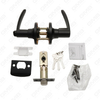 ANSI UL Standard Zinc Alloy Aluminum Push-Button Tubular Commercial Cylindrical Handle Lever Lock (8007)