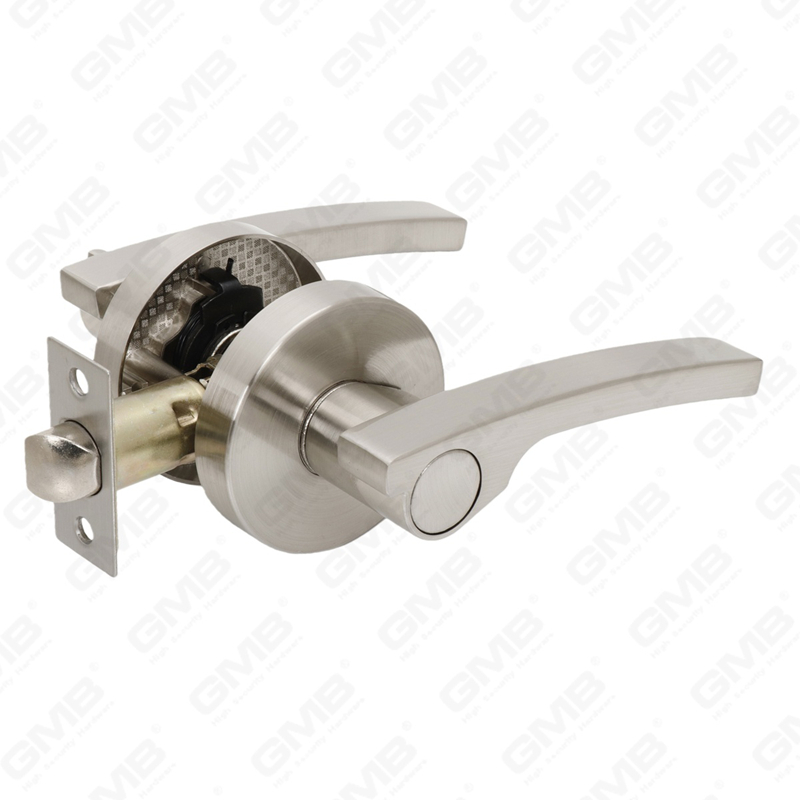Heavy Duty Tubular Lever Door Lock Series, Zinc alloy Round Rosette Entry Door Handle Lock（B2018）
