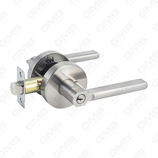 Heavy Duty Tubular Lever Door Lock Series, Zinc alloy Round Rosette Entry Door Handle Lock（B2022）