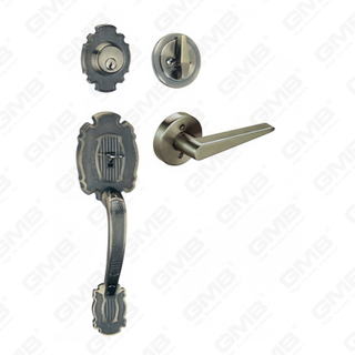 New Design Grip Entry Door Handle Set Entry Door Levers Lock Sets （70719）