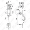 New Design Grip Entry Door Handle Set Entry Door Levers Lock Sets （70731）