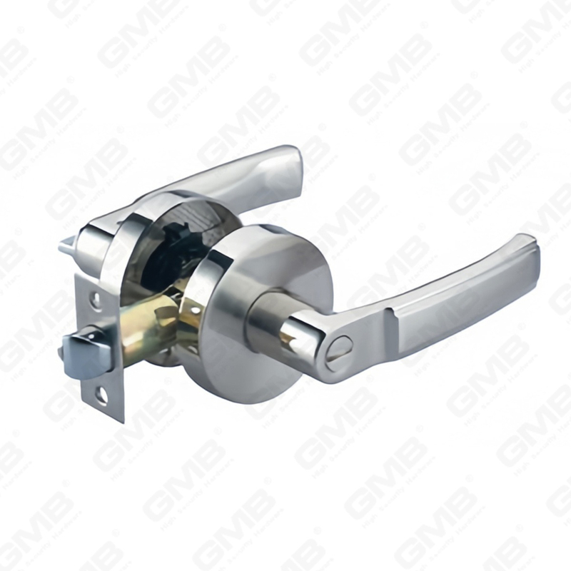 Heavy Duty Tubular Lever Door Lock Series, Zinc alloy Round Rosette Entry Door Handle Lock（B2010）