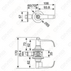 ANSI UL Standard Zinc Alloy Aluminum Push-Button Tubular Commercial Cylindrical Handle Lever Lock (8009)