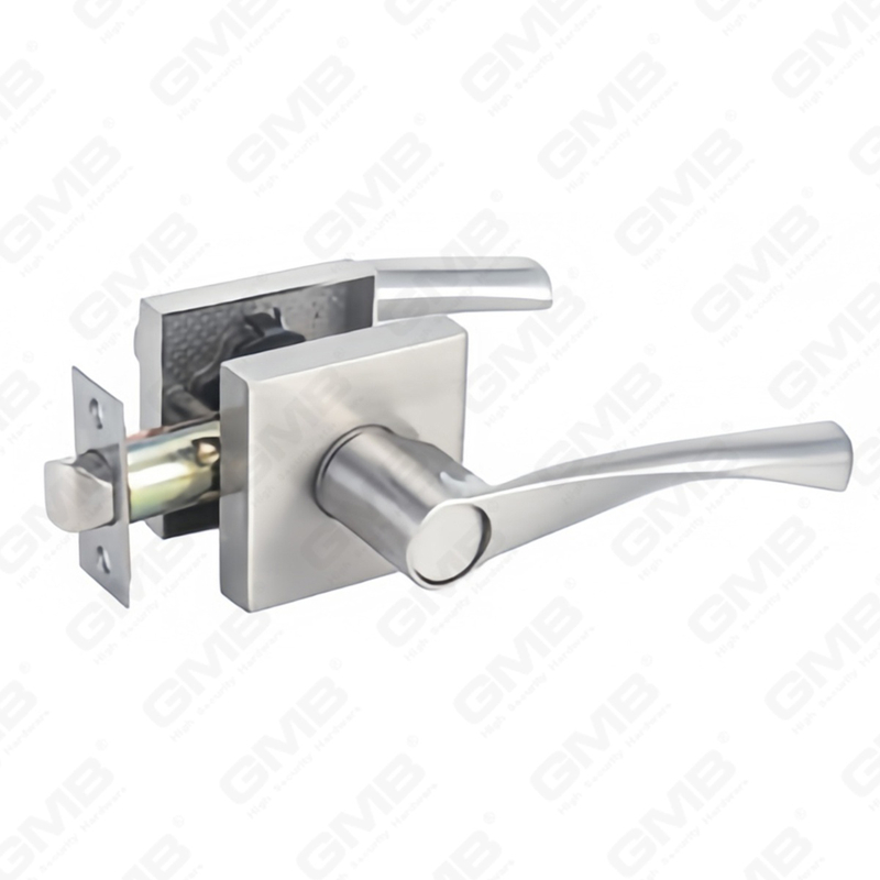 Heavy Duty Tubular Lever Door Lock Series, Zinc alloy Square Rosette Entry Door Handle Lock（A2023）