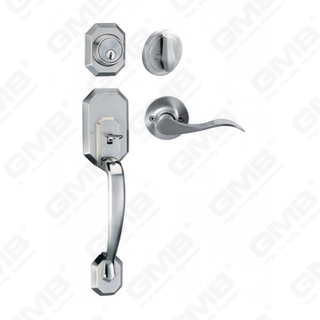 New Design Grip Entry Door Handle Set Entry Door Levers Lock Sets （70723）