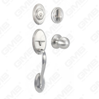 New Design Grip Entry Door Handle Set Entry Door Levers Lock Sets （70735）