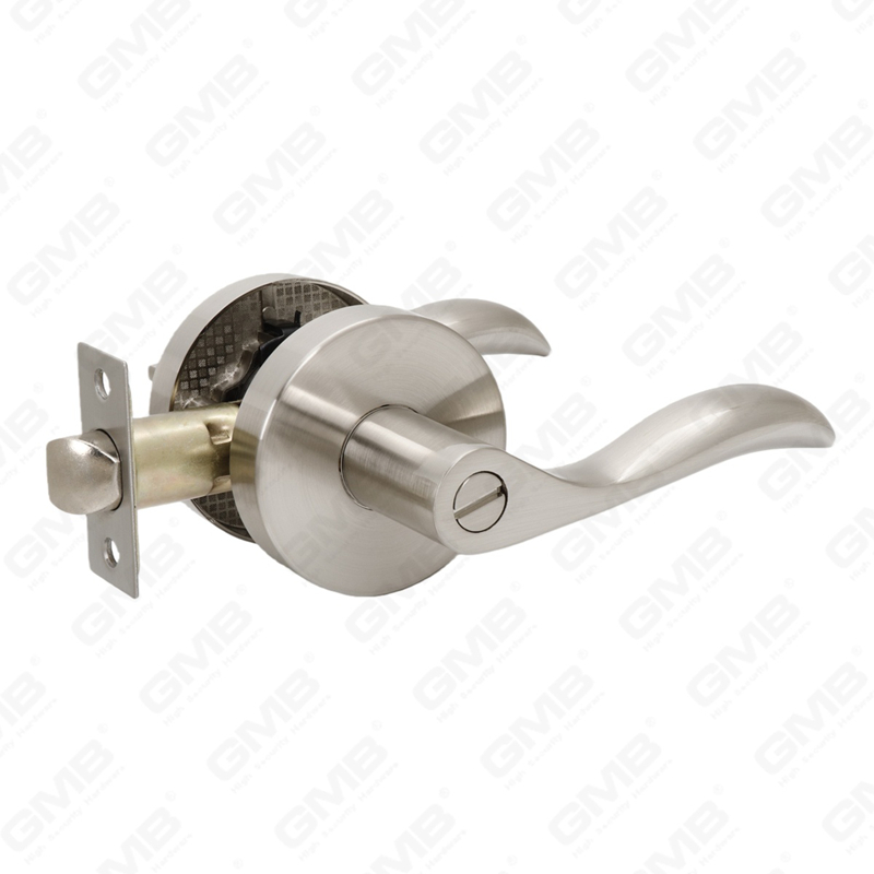 Heavy Duty Tubular Lever Door Lock Series, Zinc alloy Round Rosette Entry Door Handle Lock（B2005）